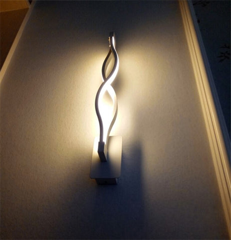 Image of Twisted Spiral Creative Decoration wall Lamp For Living room and Bedroom