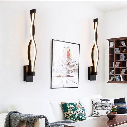 Image of Twisted Spiral Creative Decoration wall Lamp For Living room and Bedroom