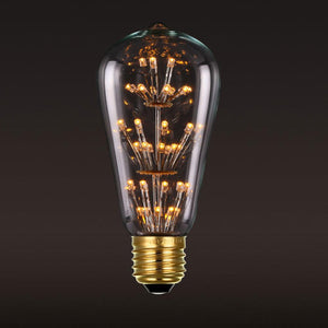 Edison Bulb Antique Vintage Style Light Bulbs Dimmable Amber Warm 60W E26 Base for Wall Sconce Chandelier Retro Fixture