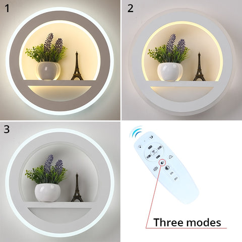 Image of Dimmable Control Modern Decorating Bedroom Living Room LED Wall Lamp