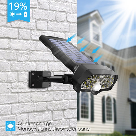 Image of 360° Adjustable Solar Motion Lights Outdoor for Garden Garage Patio