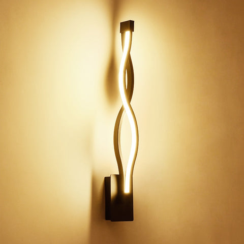 Image of Twisted Spiral Creative Decoration wall Lamp For Living room and Bedroom