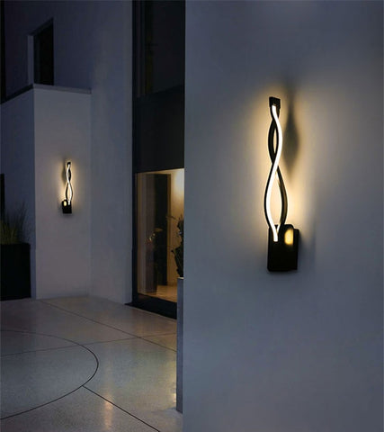 Image of Twisted Spiral Creative Decoration wall Lamp For Living room and Bedroom