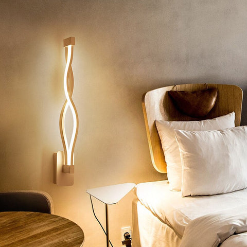 Image of Twisted Spiral Creative Decoration wall Lamp For Living room and Bedroom