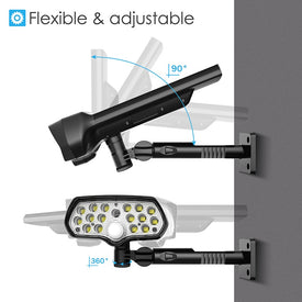360° Adjustable Solar Motion Lights Outdoor for Garden Garage Patio